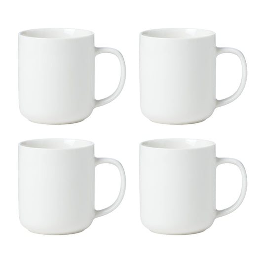 24 Seven White Mugs, Set of 4