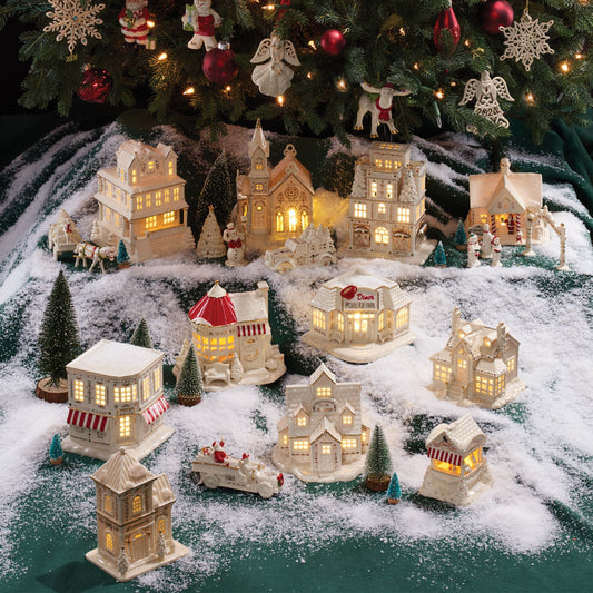 Mistletoe Park Lit Coffee Shop Figurine