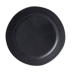 Ridge Black Dinner Plate