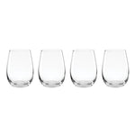 5 O'Clock Stemless Wine Glasses, Set of 4