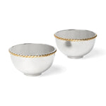 Roseland Nut Bowls, Set of 2
