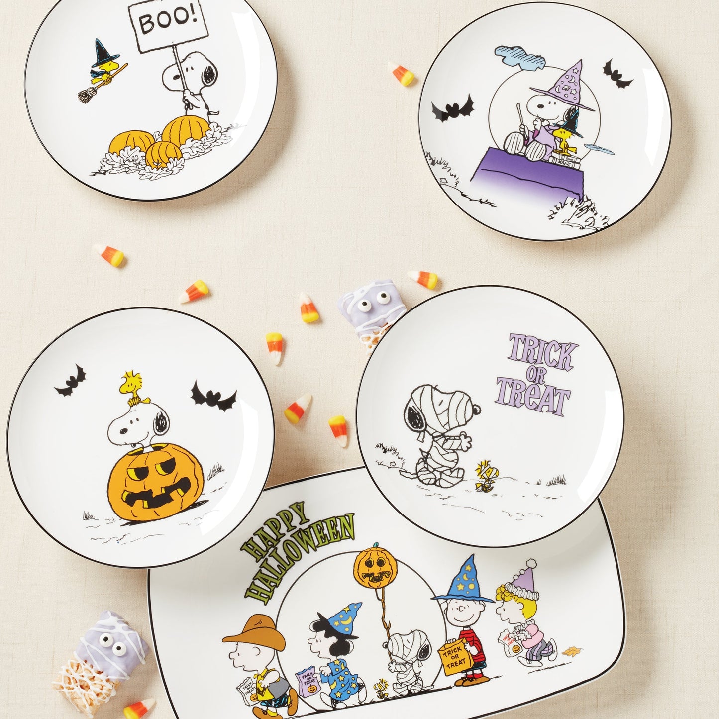 The Great Pumpkin Accent Plates, Set of 4