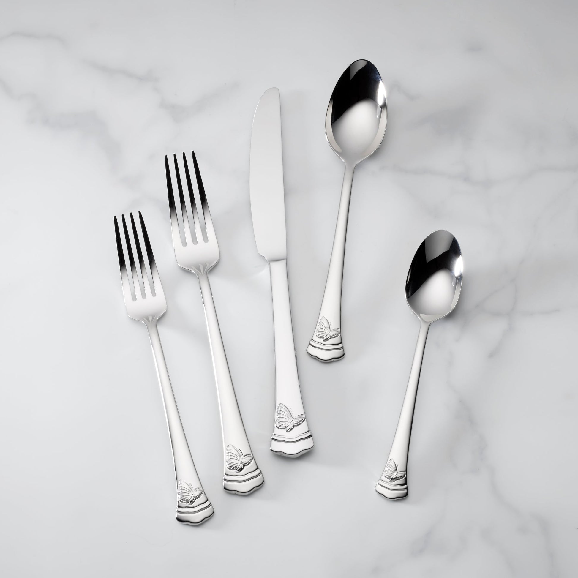 Butterfly Meadow II 65-Piece Flatware Set