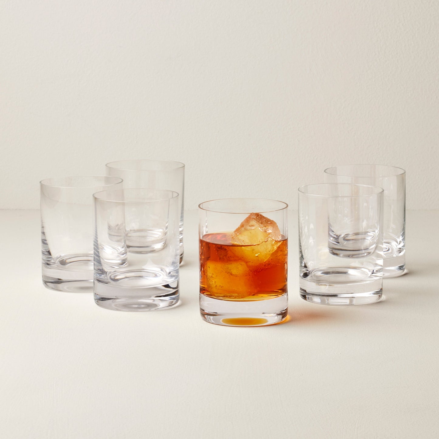 Tuscany Classics Cylinder Double Old-Fashioned Glasses, Set of 6