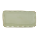 Artisanal Stripe Green Hors d'Oeuvres Tray