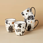Haunted Halloween Mugs, Set of 4