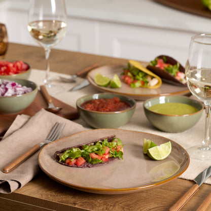 Organic Shades Clay 12-Piece Dinnerware Set