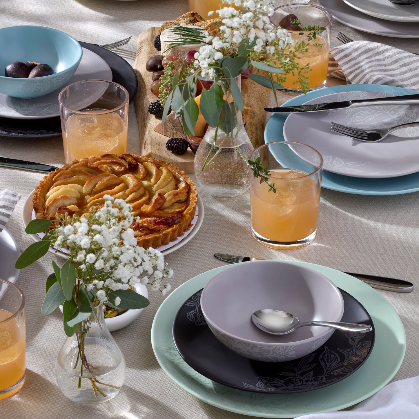 Roseto Pumice 12-Piece Dinnerware Set