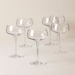 Tuscany Classics Angled Coupe Glasses, Set of 6