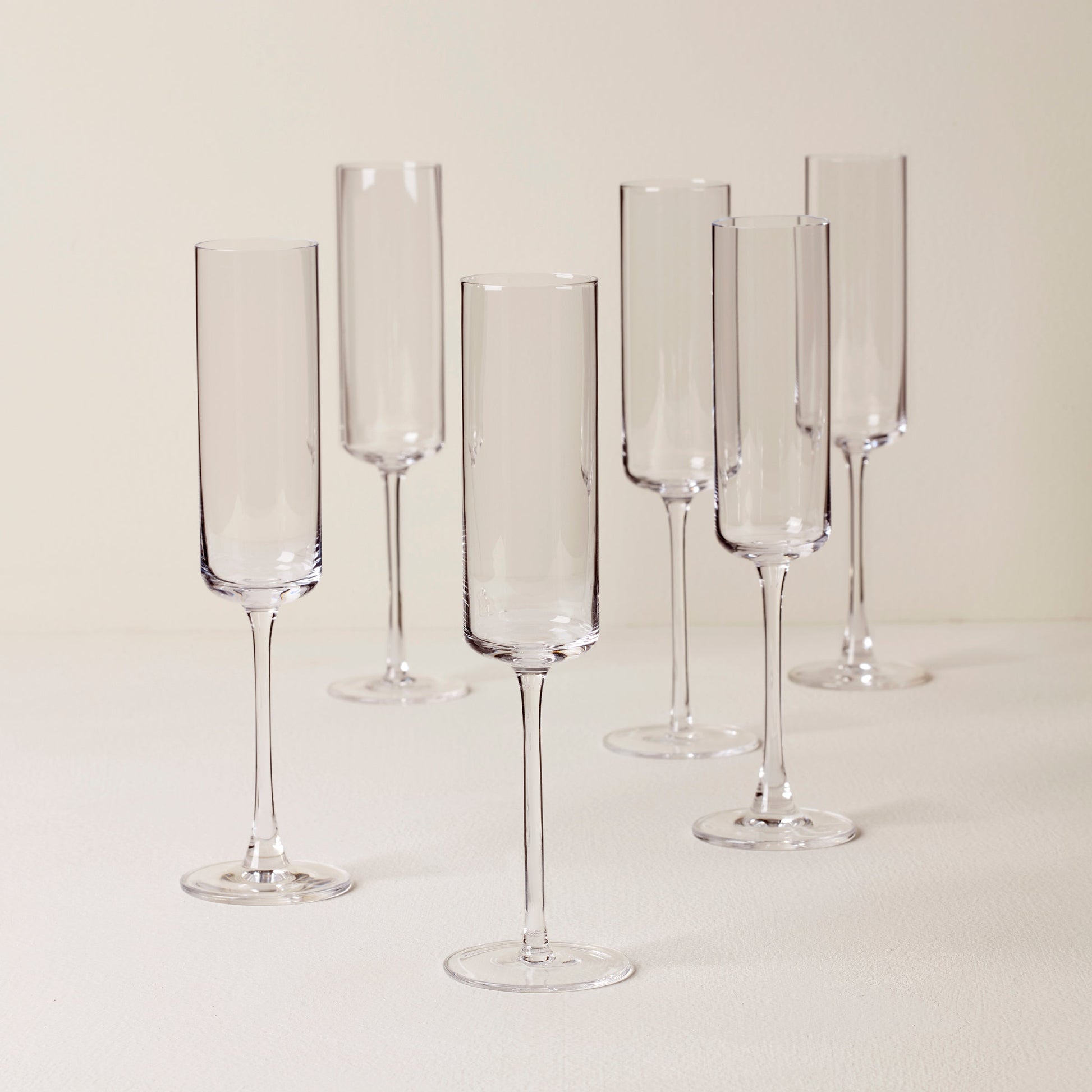 Tuscany Classics Straight Flute Glasses, Set of 6