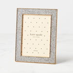Sitting Pretty Silver Glitter 5x7 Photo Frame