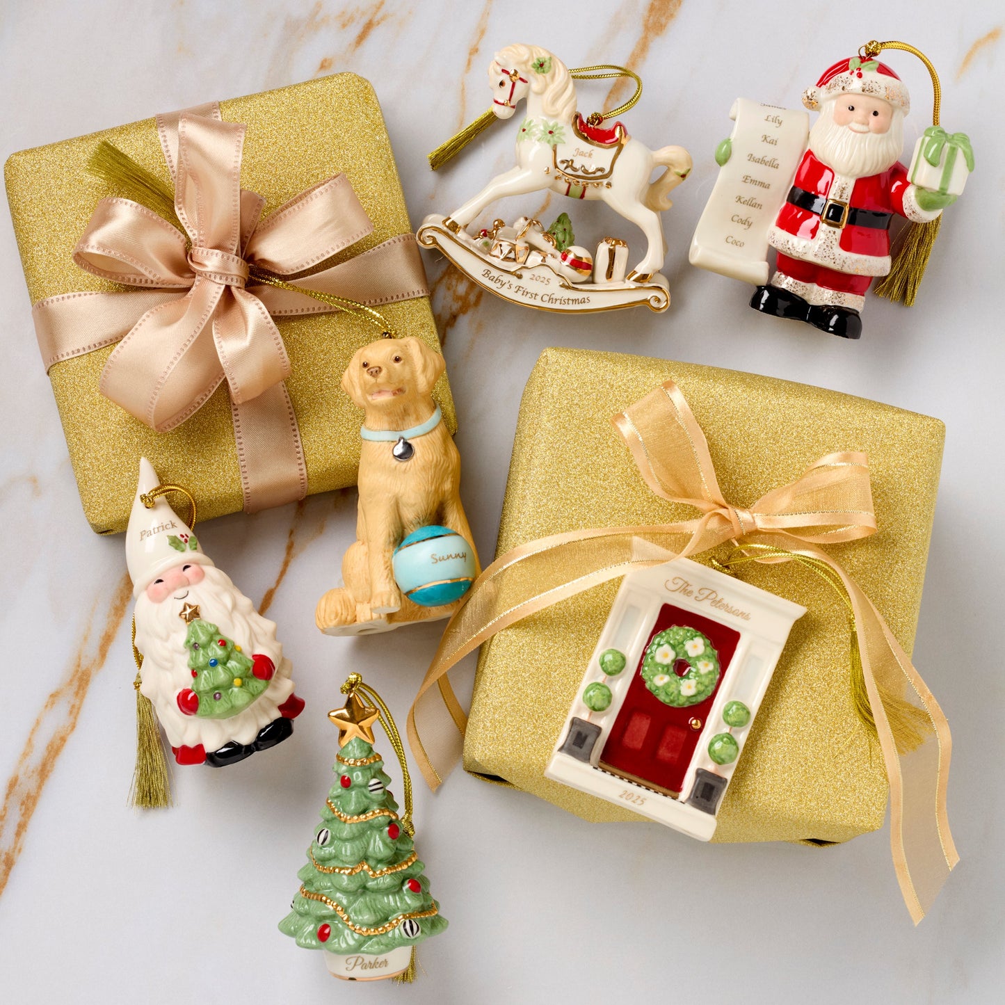Personalized Naughty & Nice Ornament