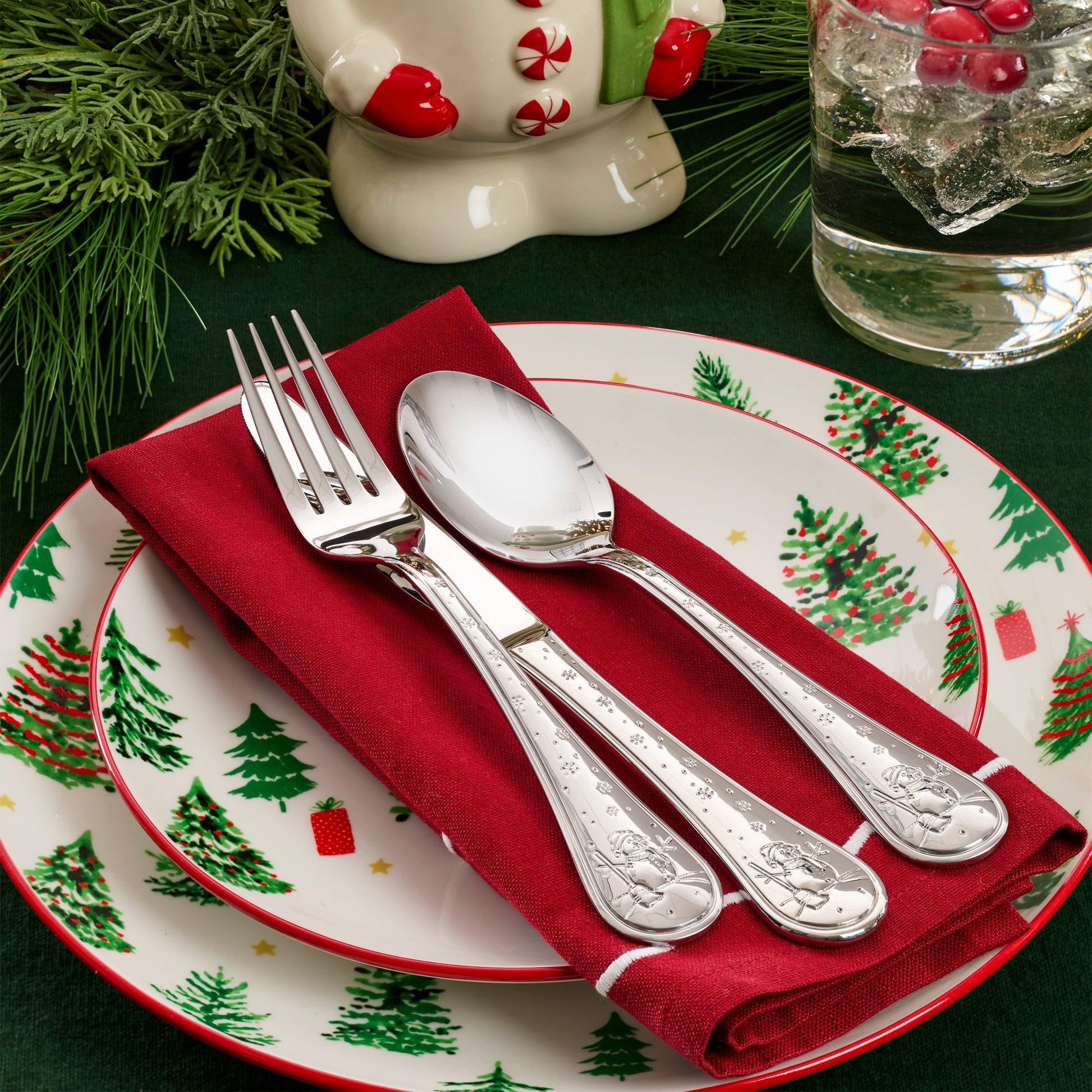 Snowman 12-Piece Flatware Set