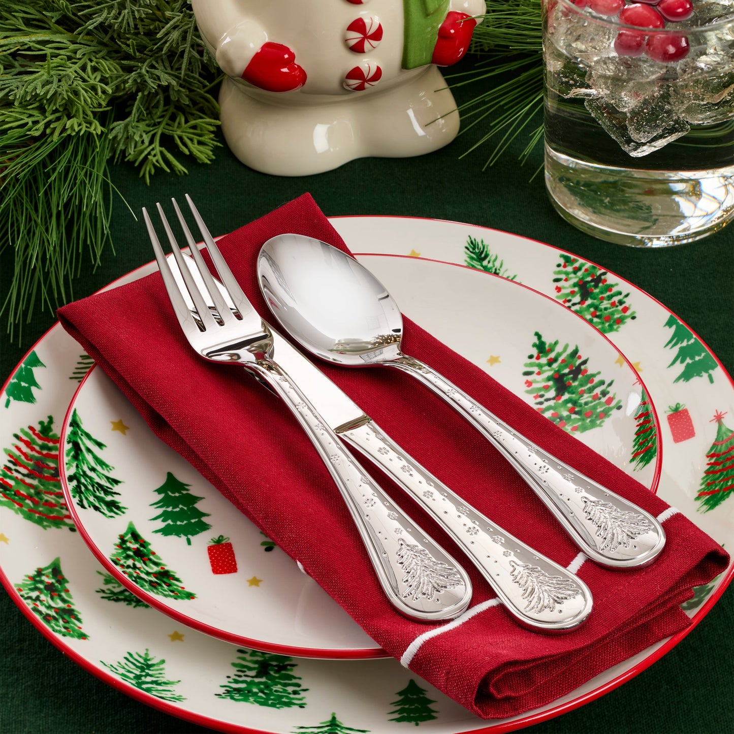 Winter Tree 12-Piece Flatware Set