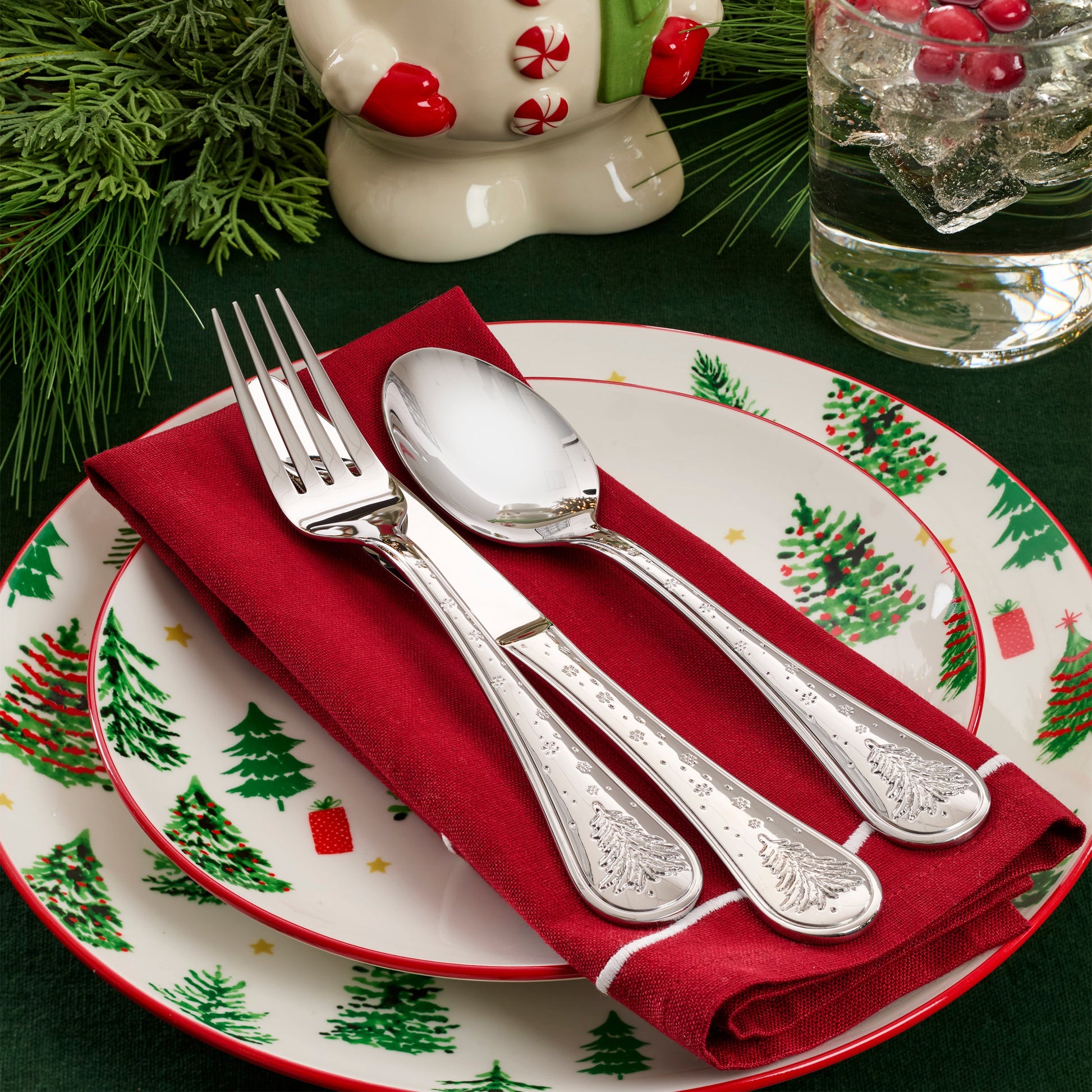 Winter Tree 12-Piece Flatware Set