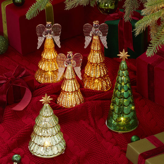 Radiant Light Lit Pine Tree