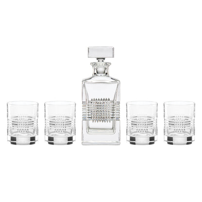 Sloane Crystsal 5-Piece Whiskey Set