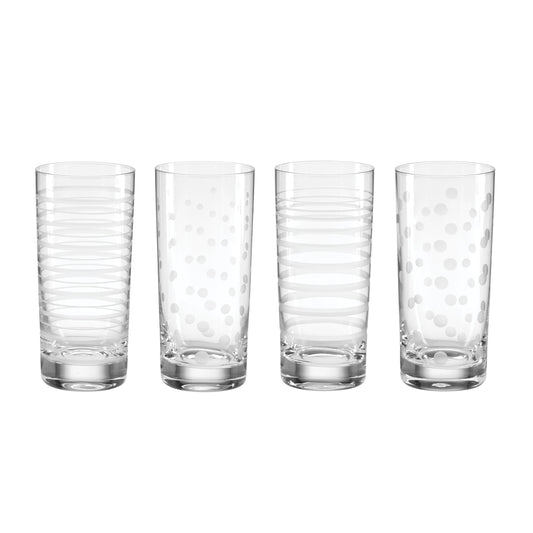 Mingle Highball Glasses, Set of 4