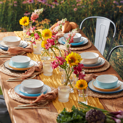 24 Seven Colors Pumice 12-Piece Dinnerware Set