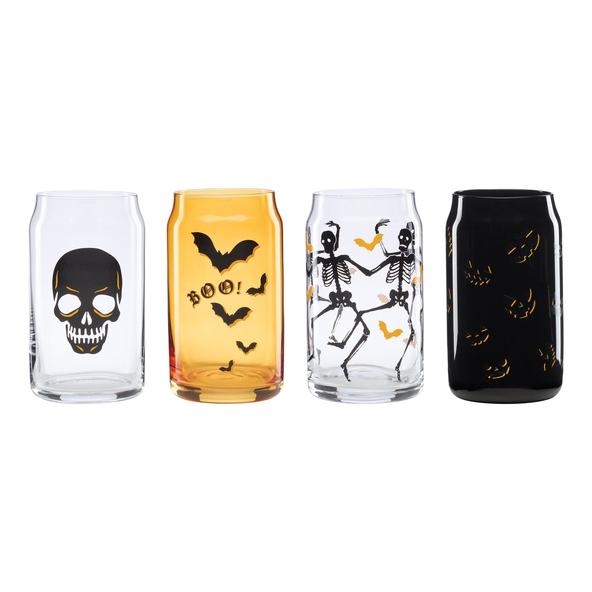 Vintro Halloween Can Cooler Glasses, Set of 4