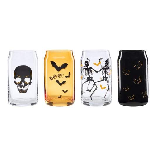 Vintro Halloween Can Cooler Glasses, Set of 4