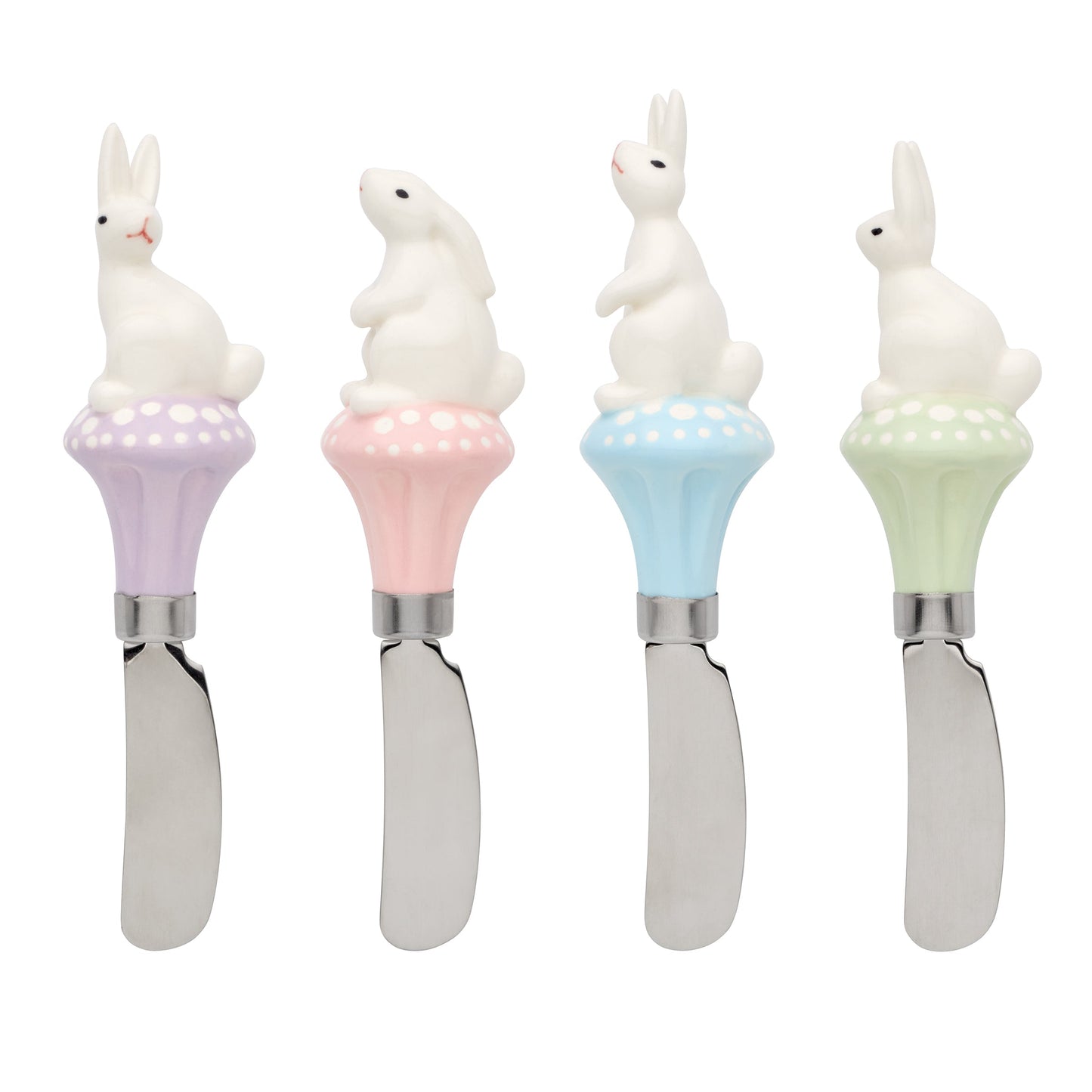 Bunny Hop Cheese Spreaders, Set of 4
