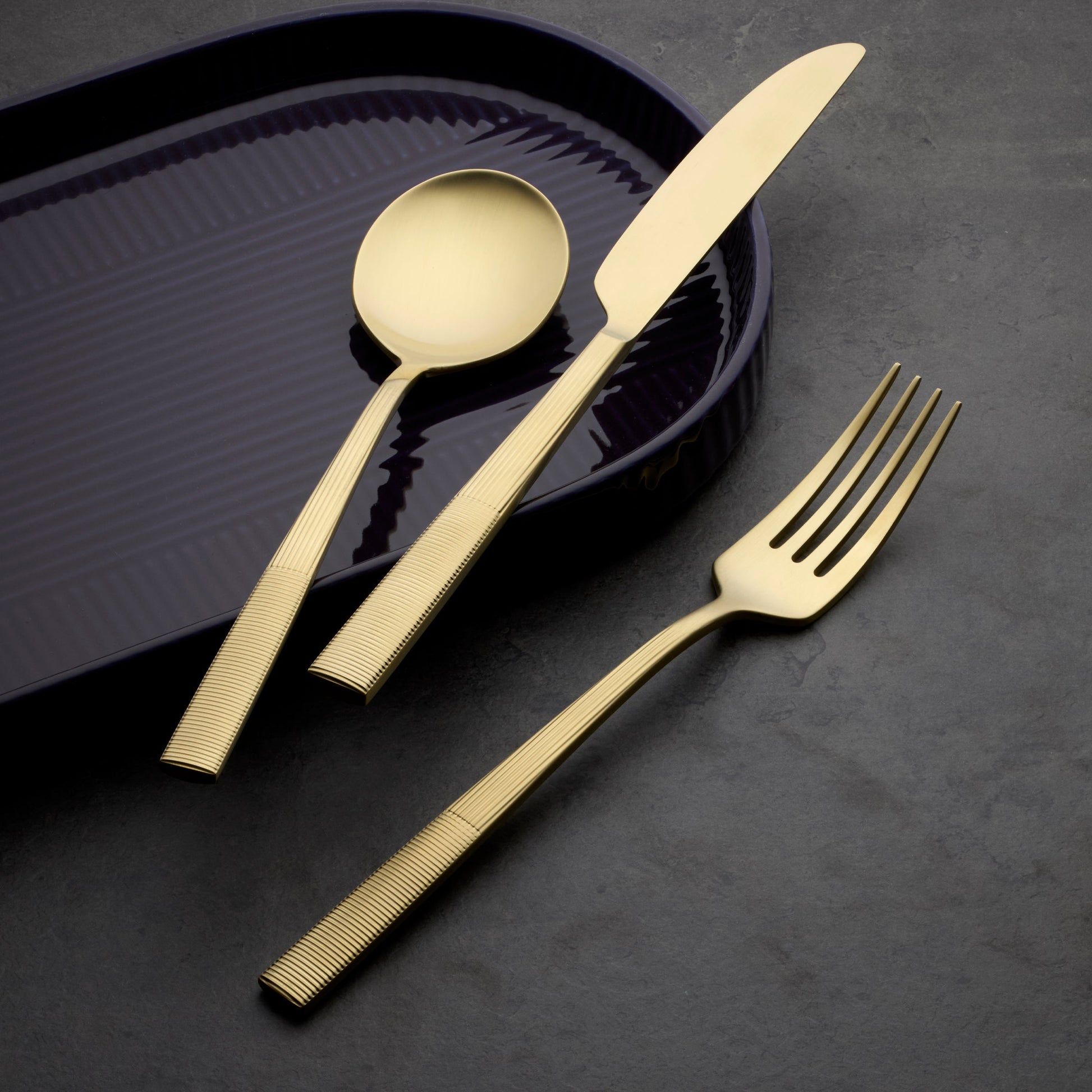 Modulus Champagne Satin 20-Piece Flatware Set