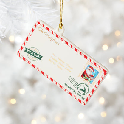 Personalized Letters to Santa Ornament