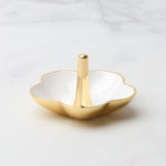 Make It Pop White Metal Ring Dish