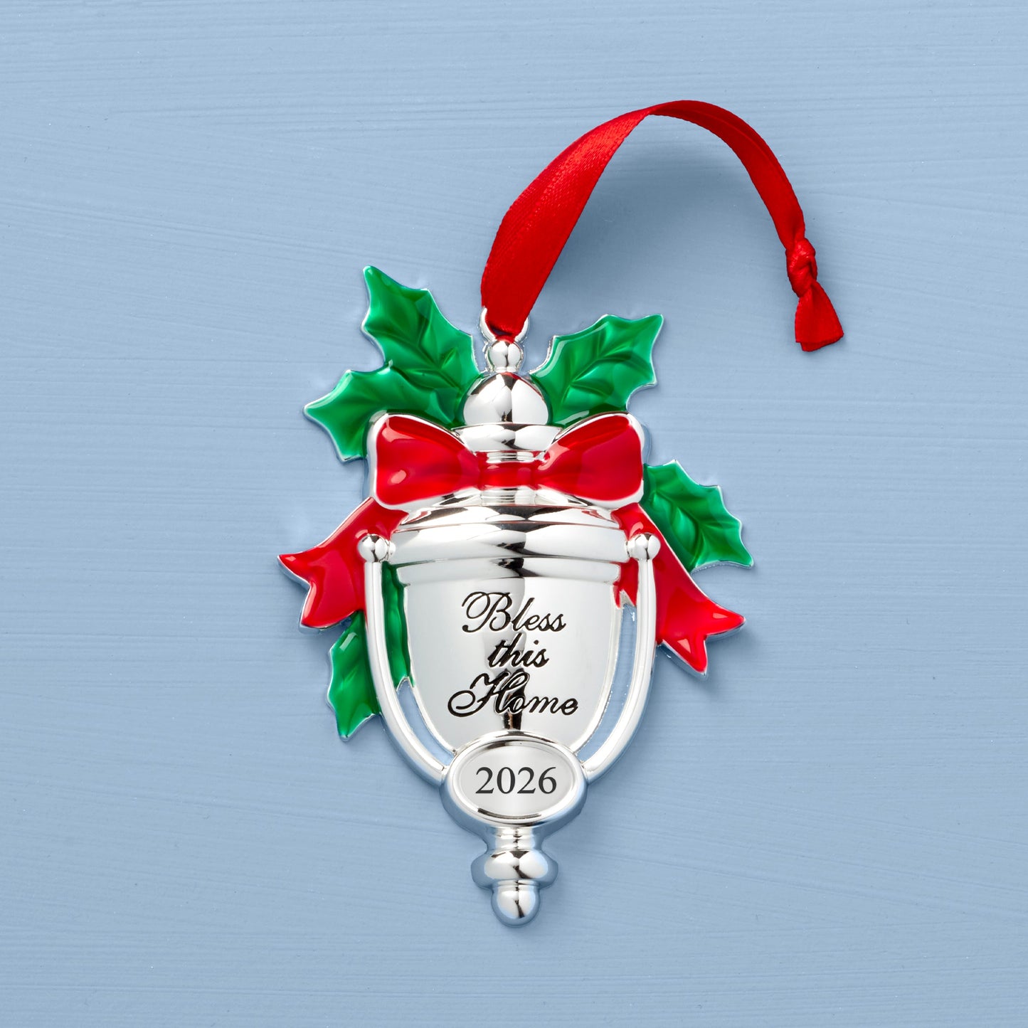 2026 Bless This Home Silverplate Ornament
