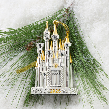2026 Cinderella Castle Silverplate Ornament