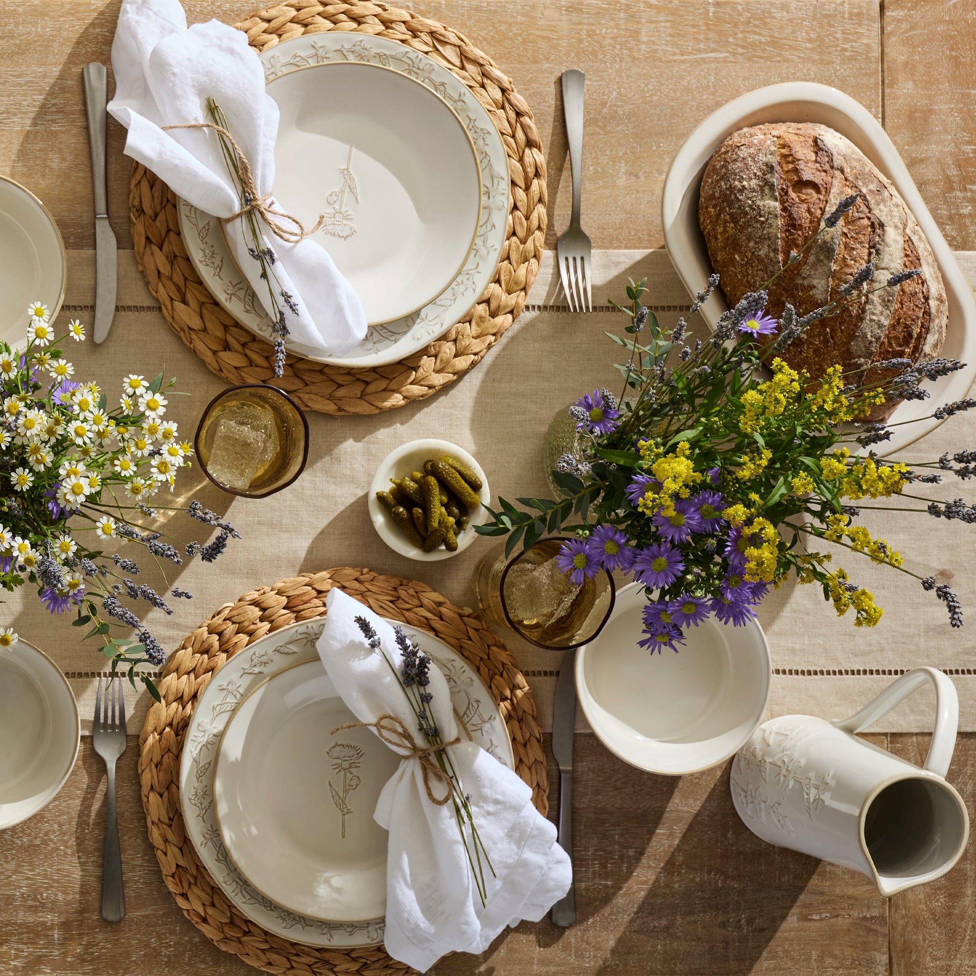 Homespun 12-Piece Dinnerware Set