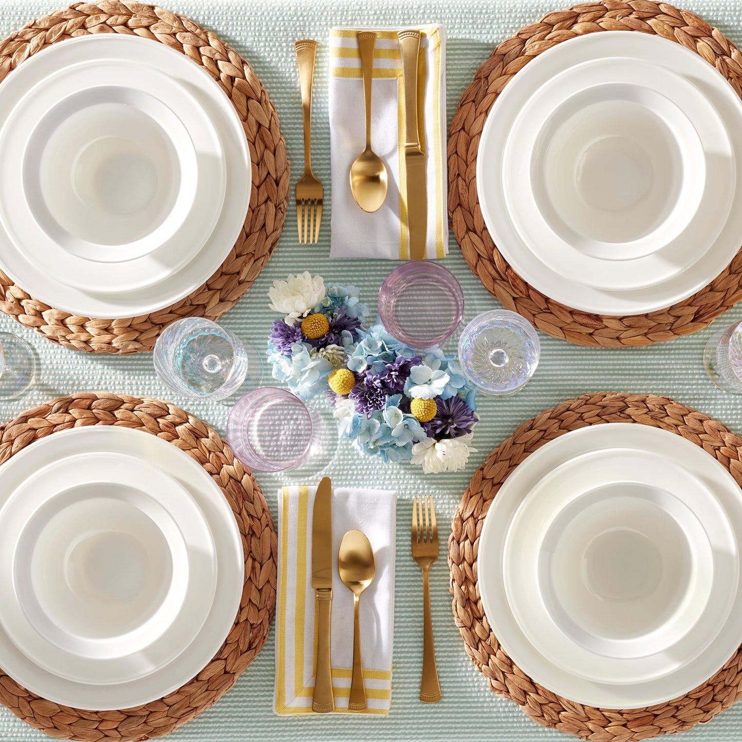 Studio 1414 Rimmed 12-Piece Dinnerware Set