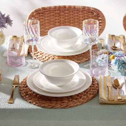 Studio 1414 Rimmed 12-Piece Dinnerware Set