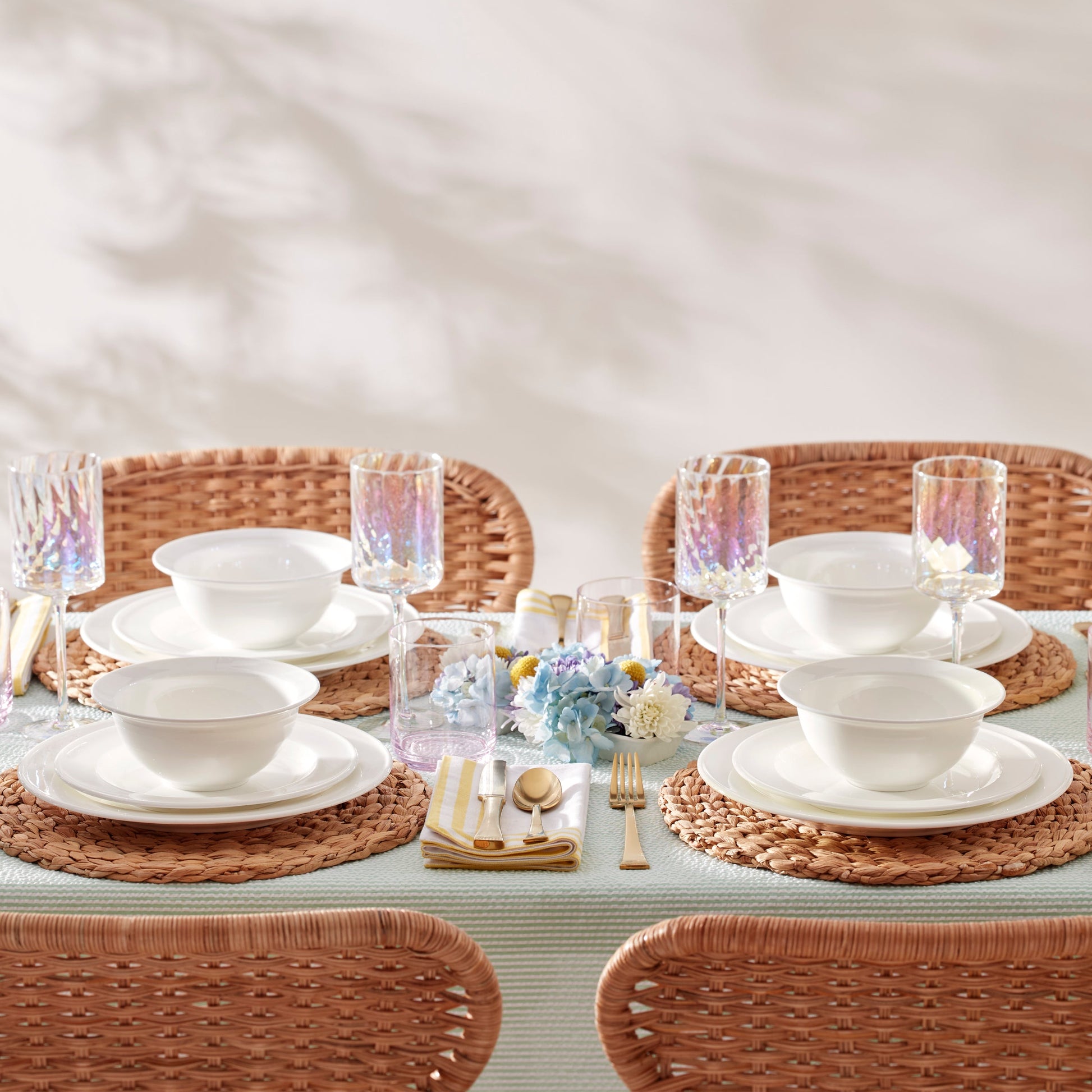 Studio 1414 Rimmed 12-Piece Dinnerware Set