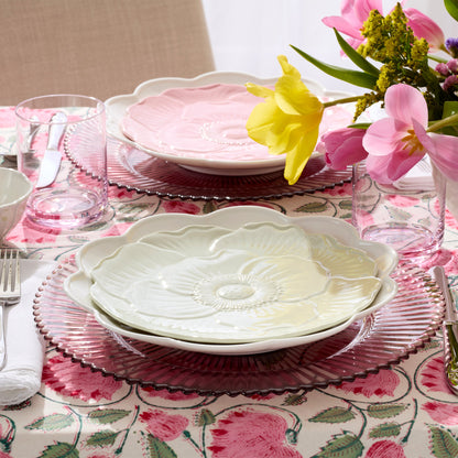 Butterfly Meadow Floral Green Accent Plates, Set of 4