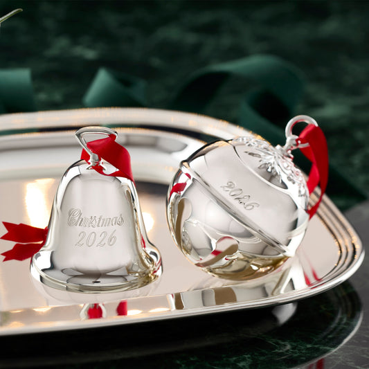 2026 Holly Bell Silverplate Ornament