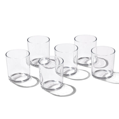 24 Seven Clear Medium Tumblers, Set of 6