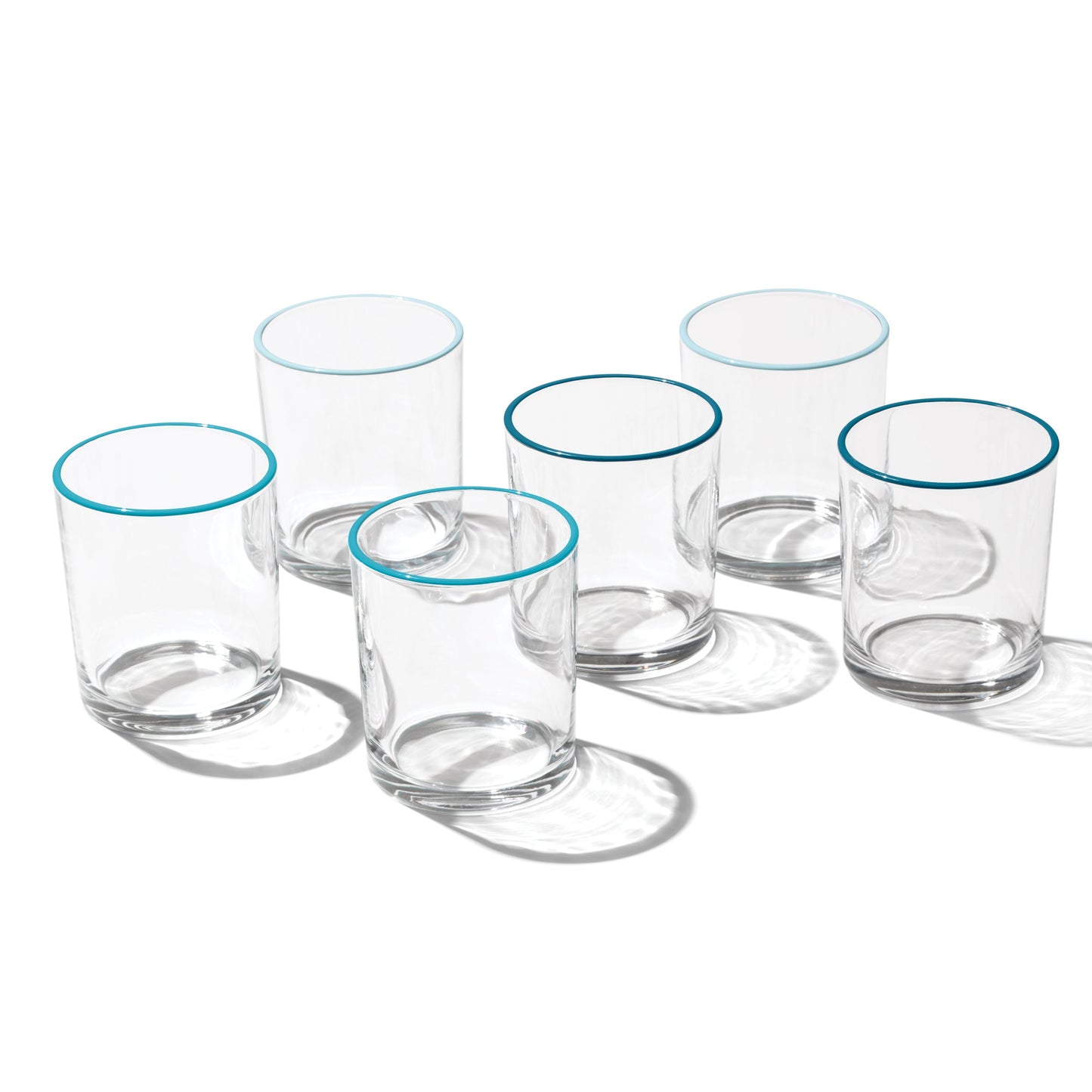 24 Seven Turquoise Medium Tumblers, Set of 6