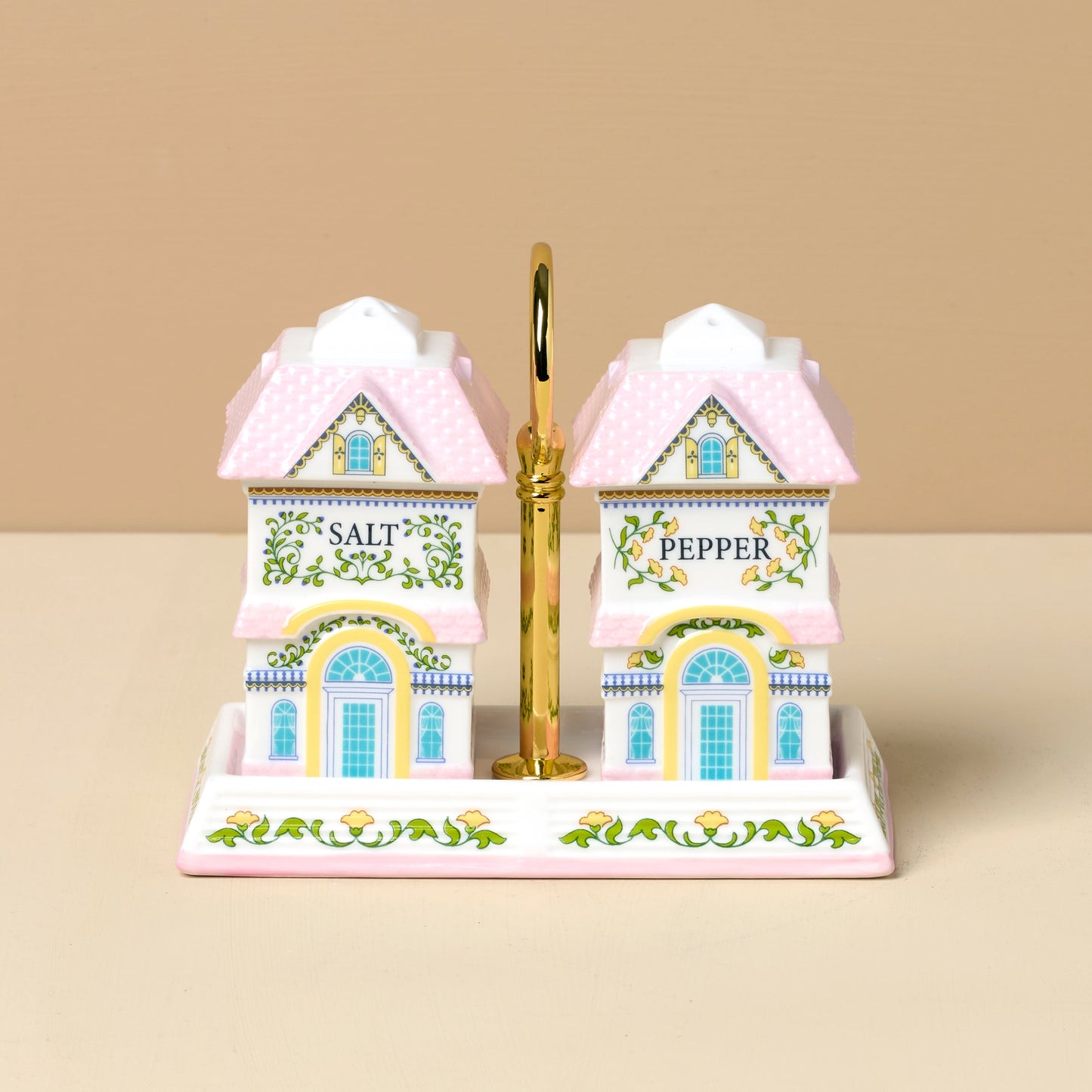 Lenox Spice Village Salt & Pepper with Tray