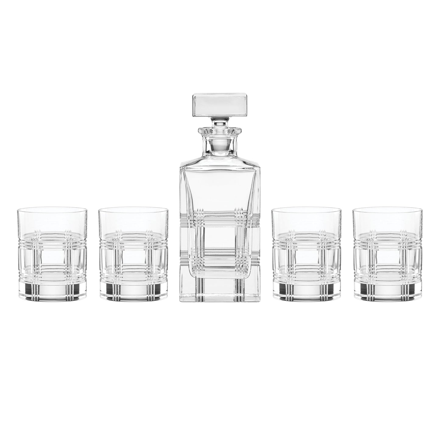 Hudson Crystal 5-Piece Whiskey Set