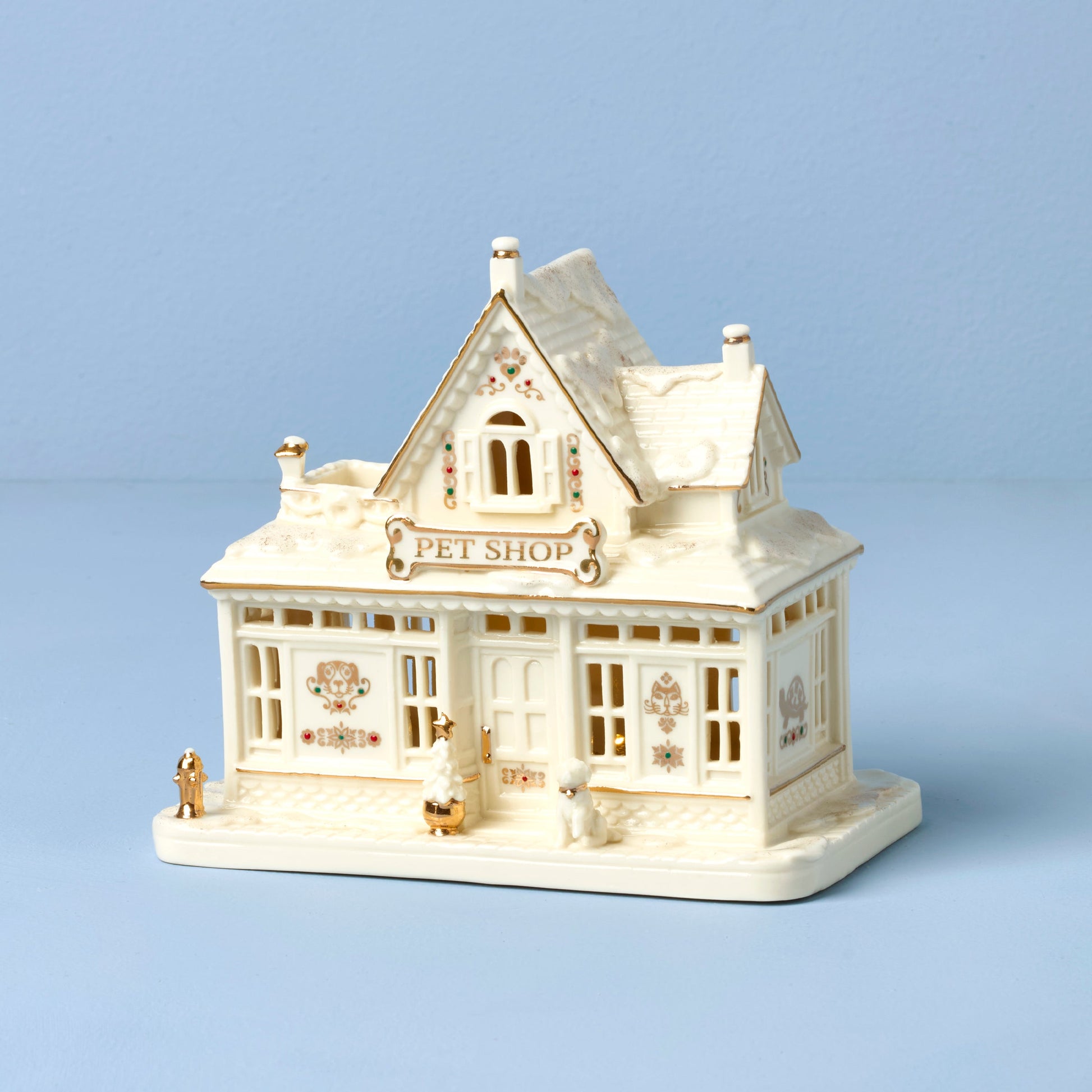 Mistletoe Park Lit Pet Store Figurine