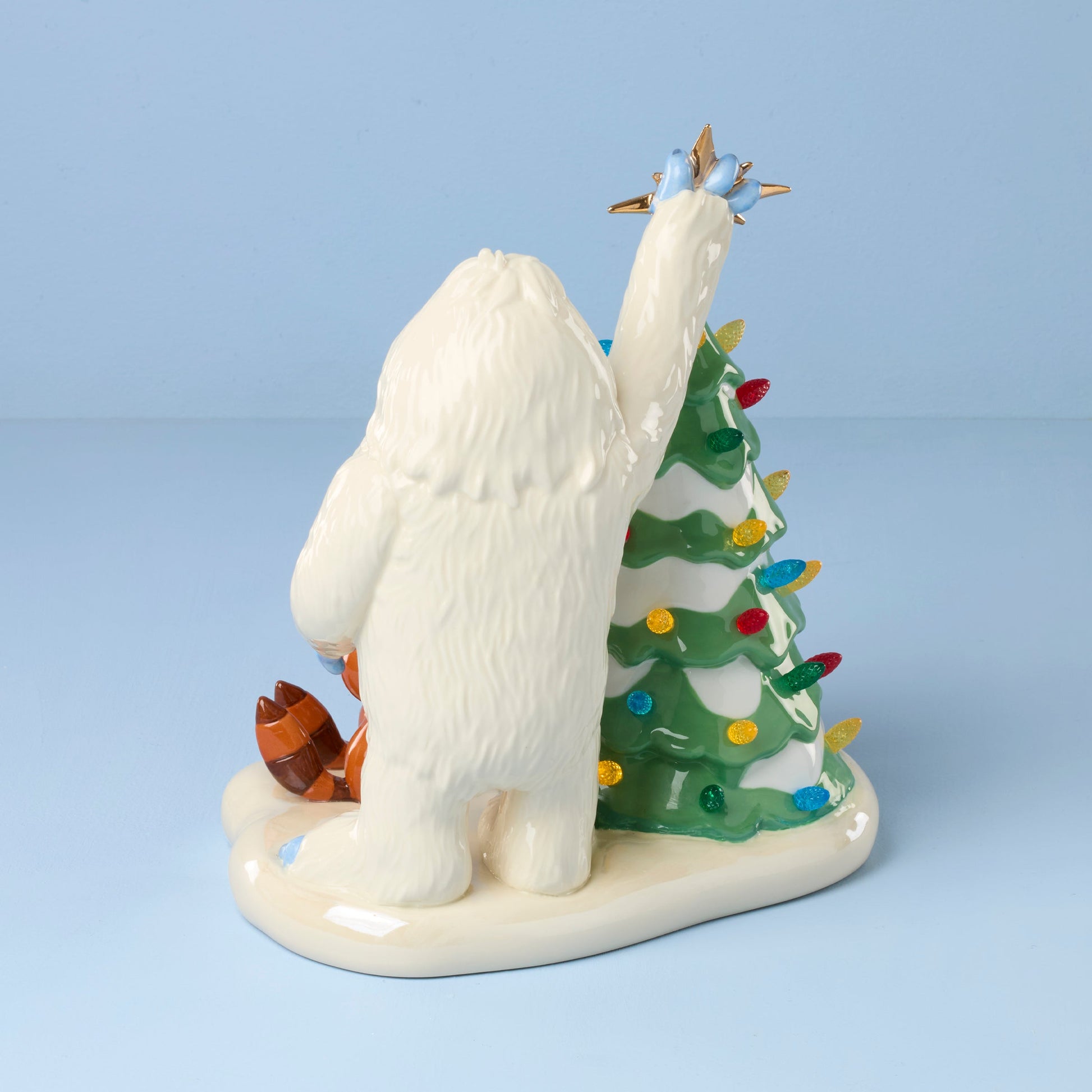 Rudolph and Bumble Lit Figurine