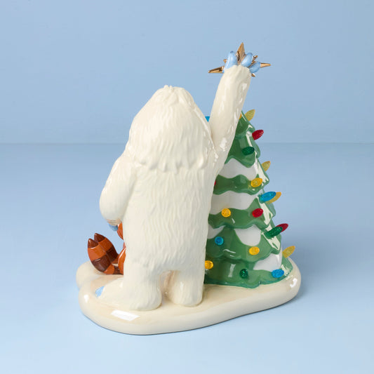 Rudolph and Bumble Lit Figurine
