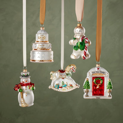 2026 Retro Blown Glass New Home Ornament