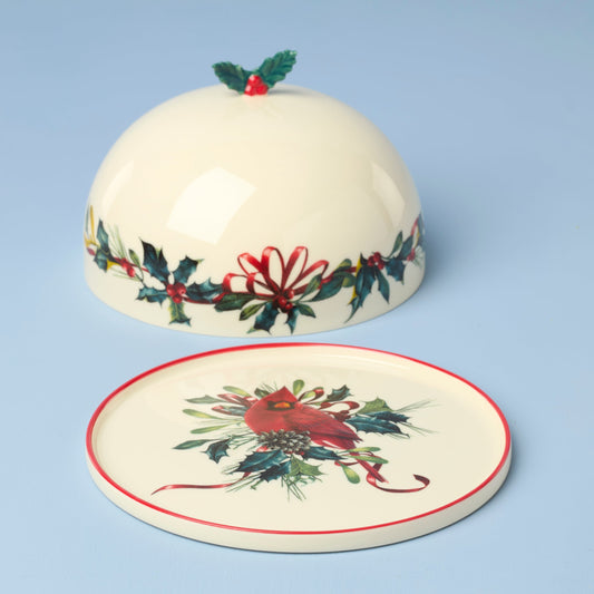 Winter Greetings Small Covered Dish