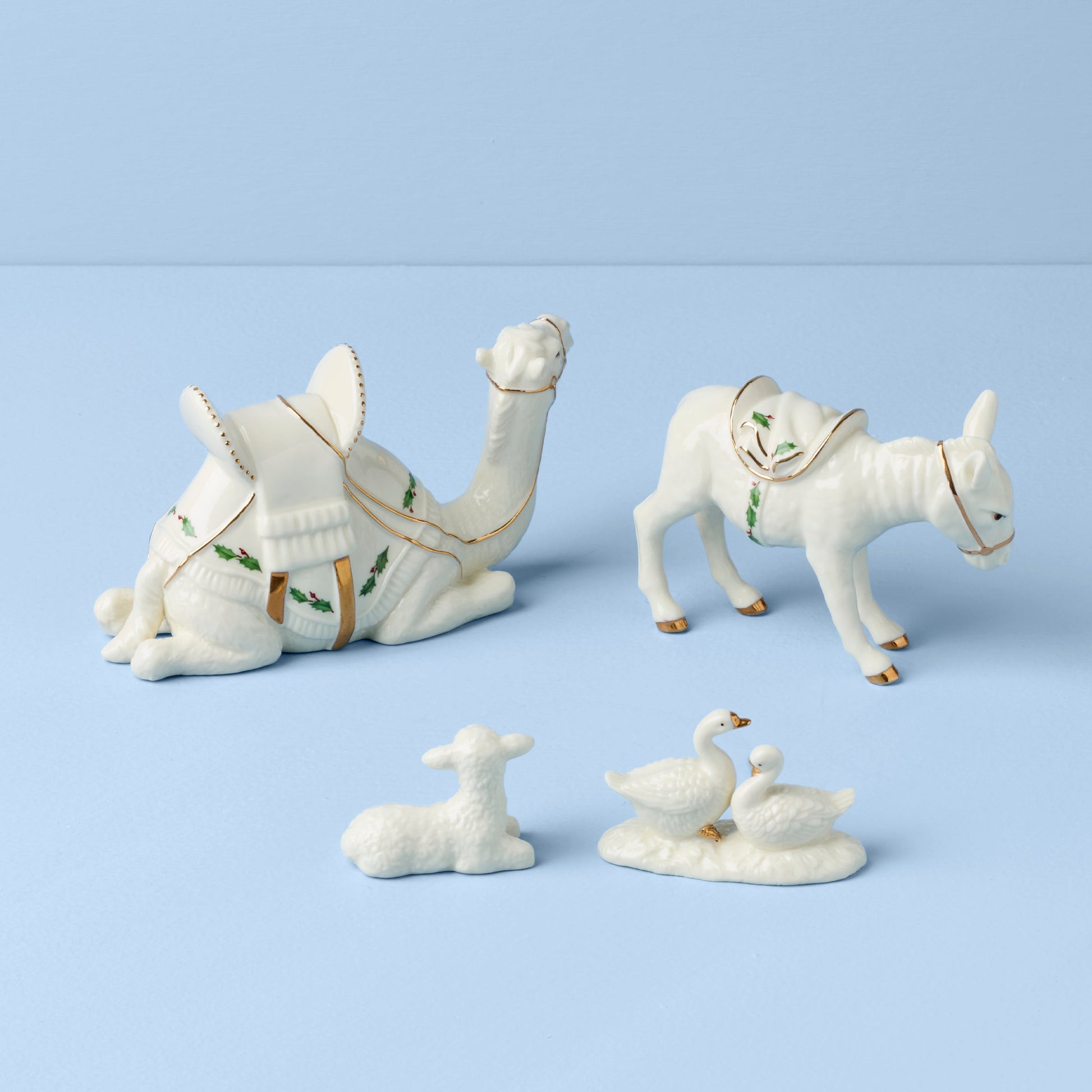 Holiday Miniature Nativity Animals 4-Piece Set