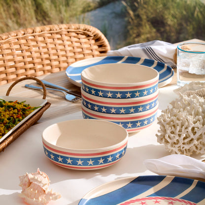 24 Seven Melamine Aweigh We Go 24-Piece Dinnerware Set