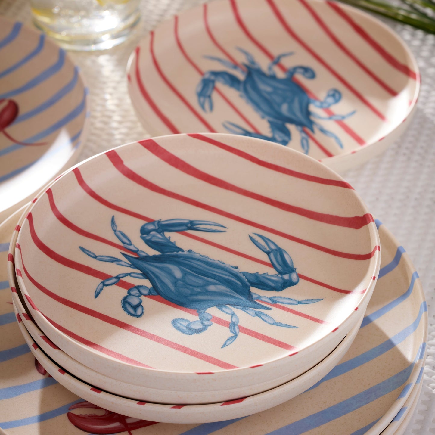 24 Seven Melamine Wharfside 24-Piece Dinnerware Set