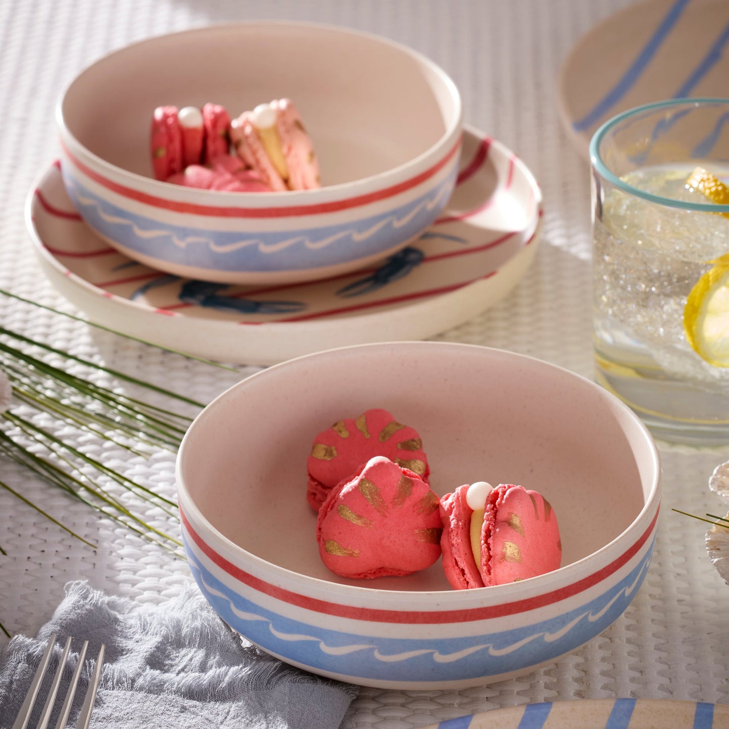 24 Seven Melamine, Wharfside 12-Piece Dinnerware Set